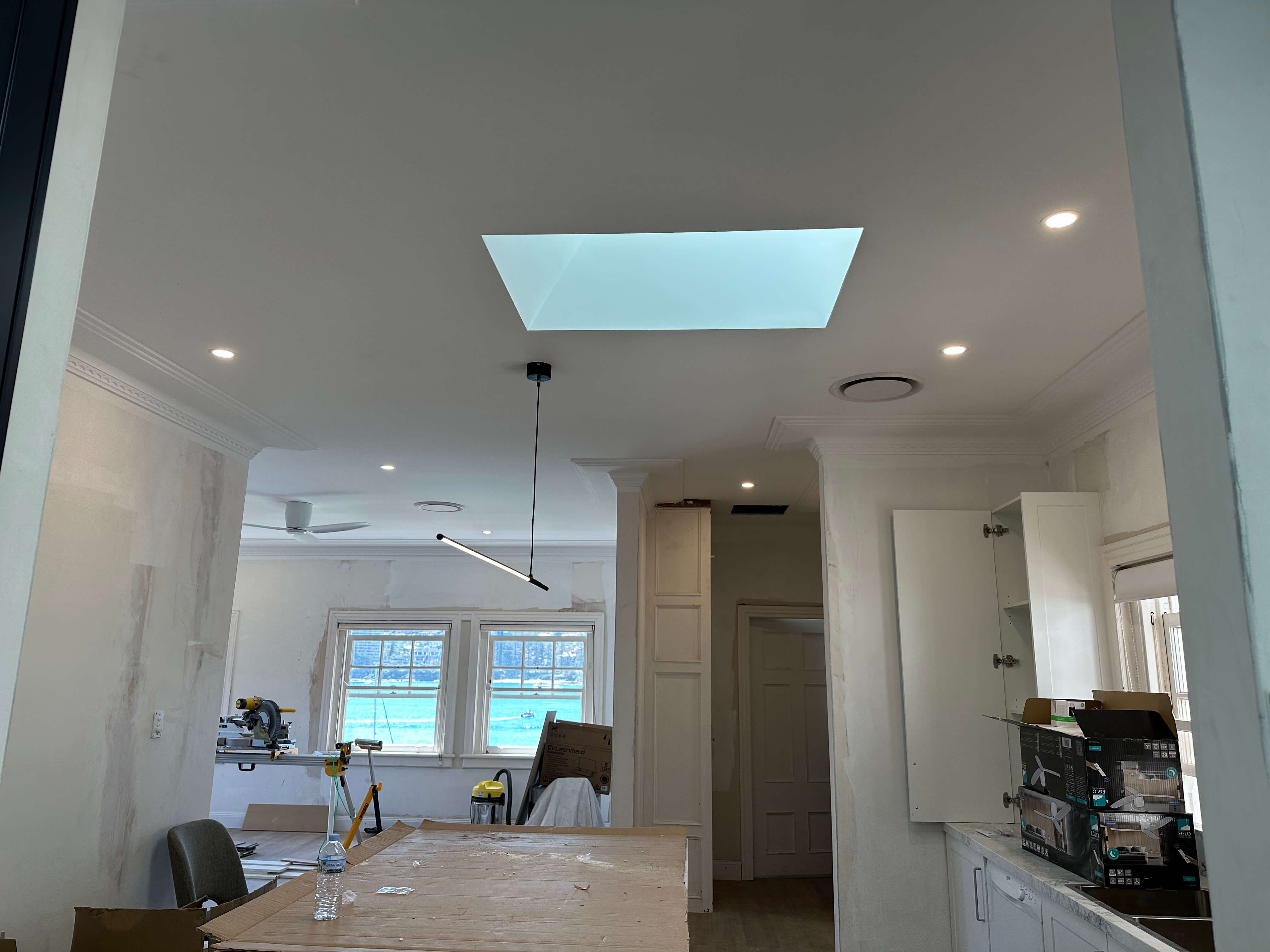 Skylight and kitchen lighting