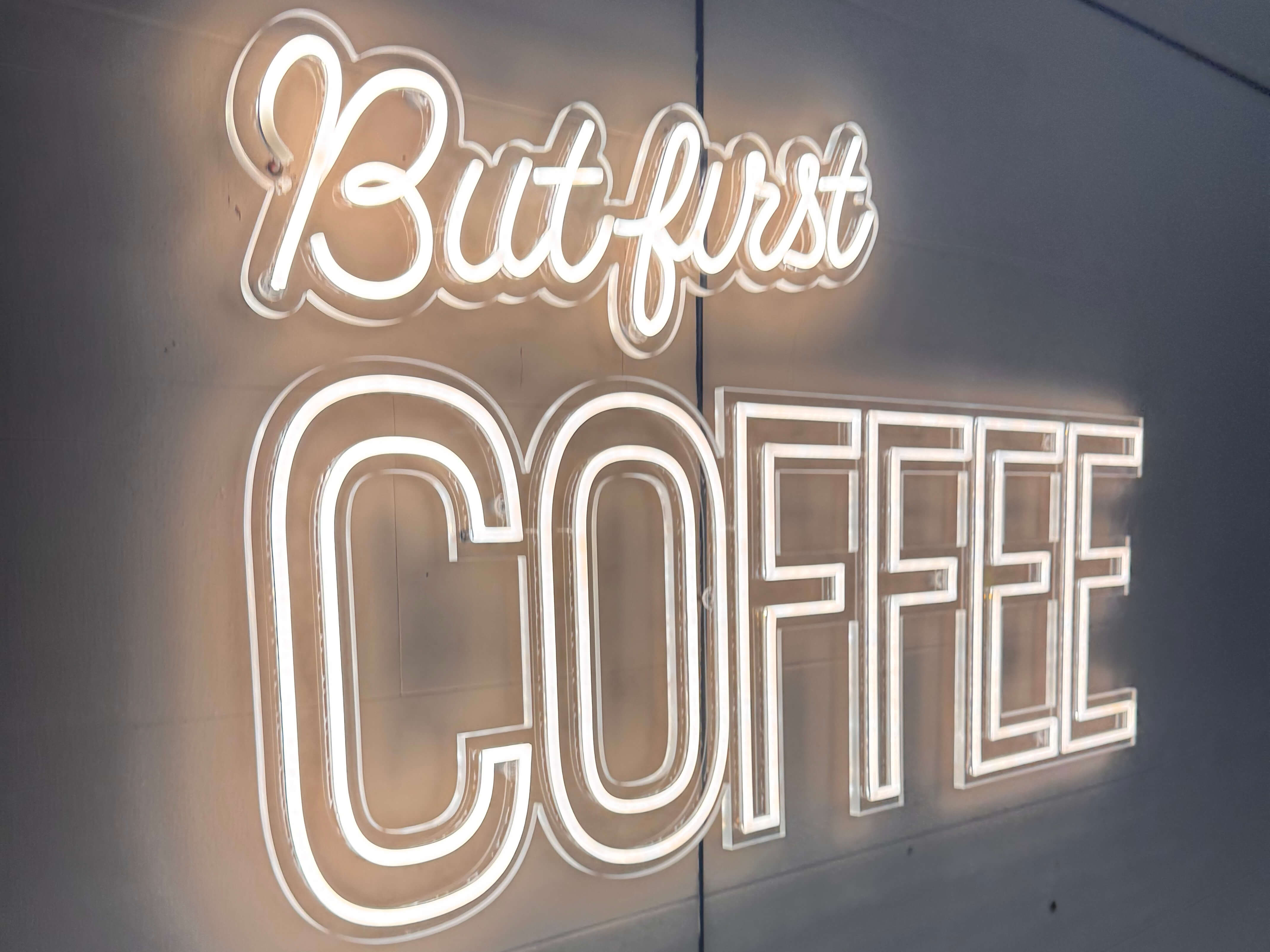butfirstcoffee professional LED installation