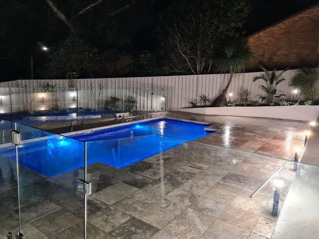 Outdoor pool lighting