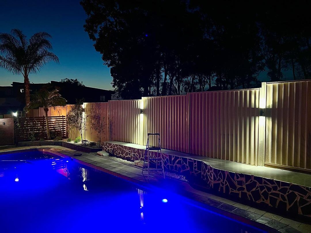 Outdoor pool lighting